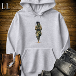 African Desert Assassin Hooded Sweatshirt Sport Grey | African Warrior Hoodie