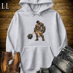 African Stone Barbarian Hooded Sweatshirt Sport Grey | African Warrior Hoodie