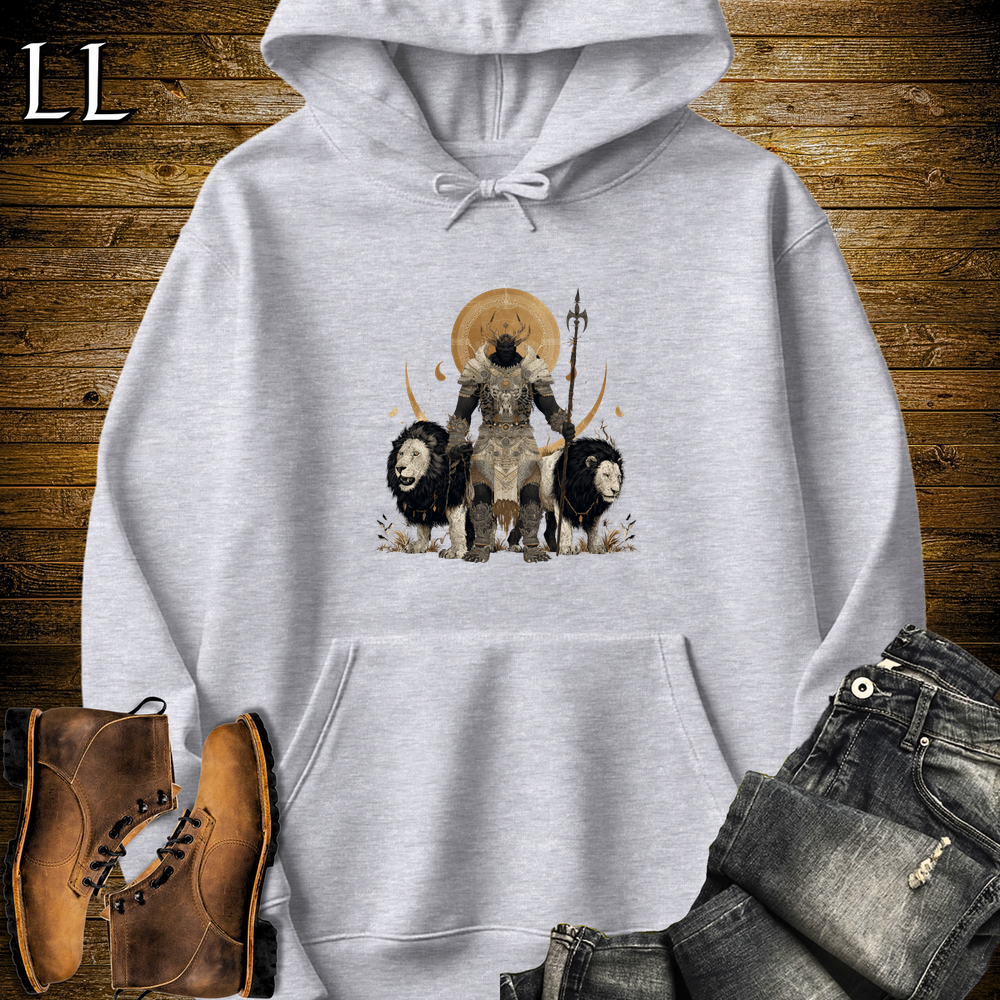 African White Lion King Hooded Sweatshirt - Sport Grey