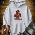 Ikenga African God Hooded Sweatshirt Sport Grey | African God Spiritual Hoodie