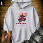 Ekwensu African God Hooded Sweatshirt Sport Grey | Lightning Spirit Hoodie