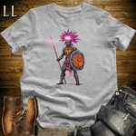 African 16 Bit Zulu Spear King Sport Grey | Zulu Warrior Tee