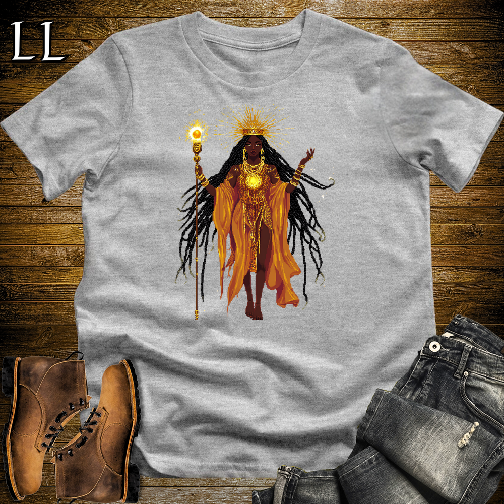 African 16 Bit Sun Queen Sport Grey | African Queen Tee