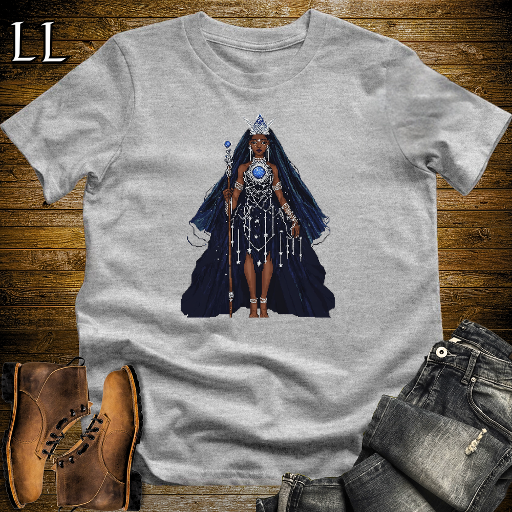 African 16 Bit Star Queen Sport Grey | African Queen Tee