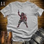 African 16 Bit Guerilla Soldier Sport Grey | African Tee