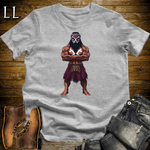 African 16 Bit Dogon Mask Guard Sport Grey | African Warrior Tee