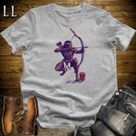 African 16 Bit Bow Warrior Sport Grey | African Warrior Tee
