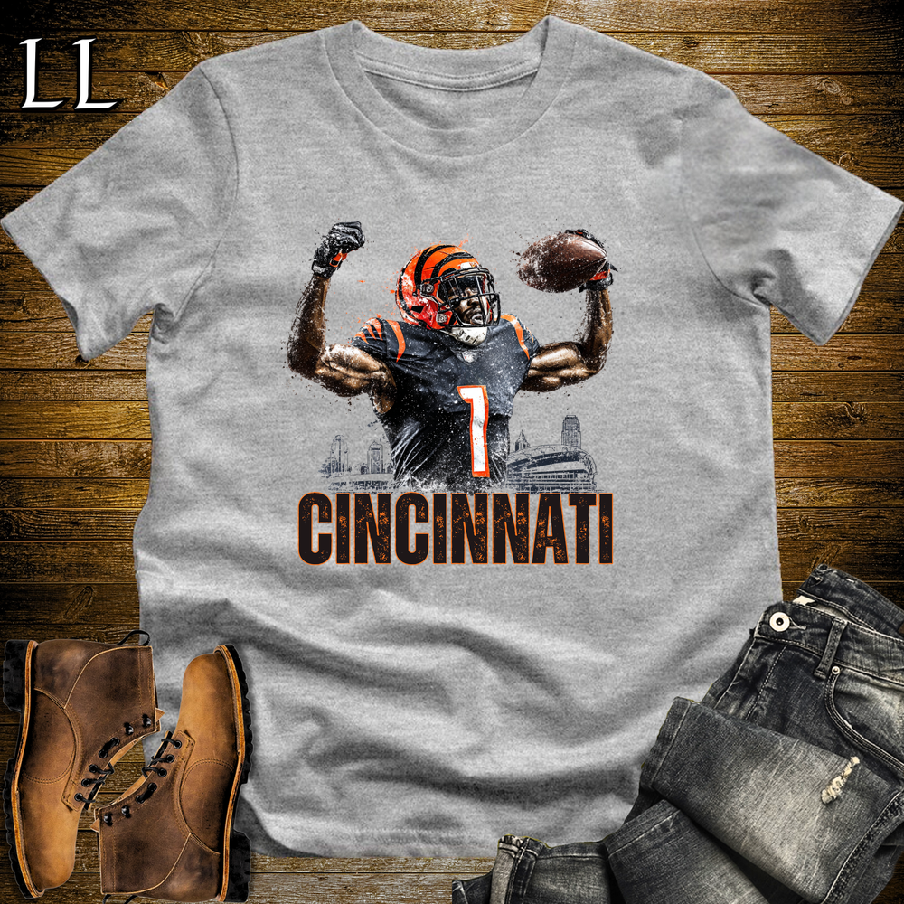 Cincinnati Bengals Shirt Sport Grey | NFL Fan Tee