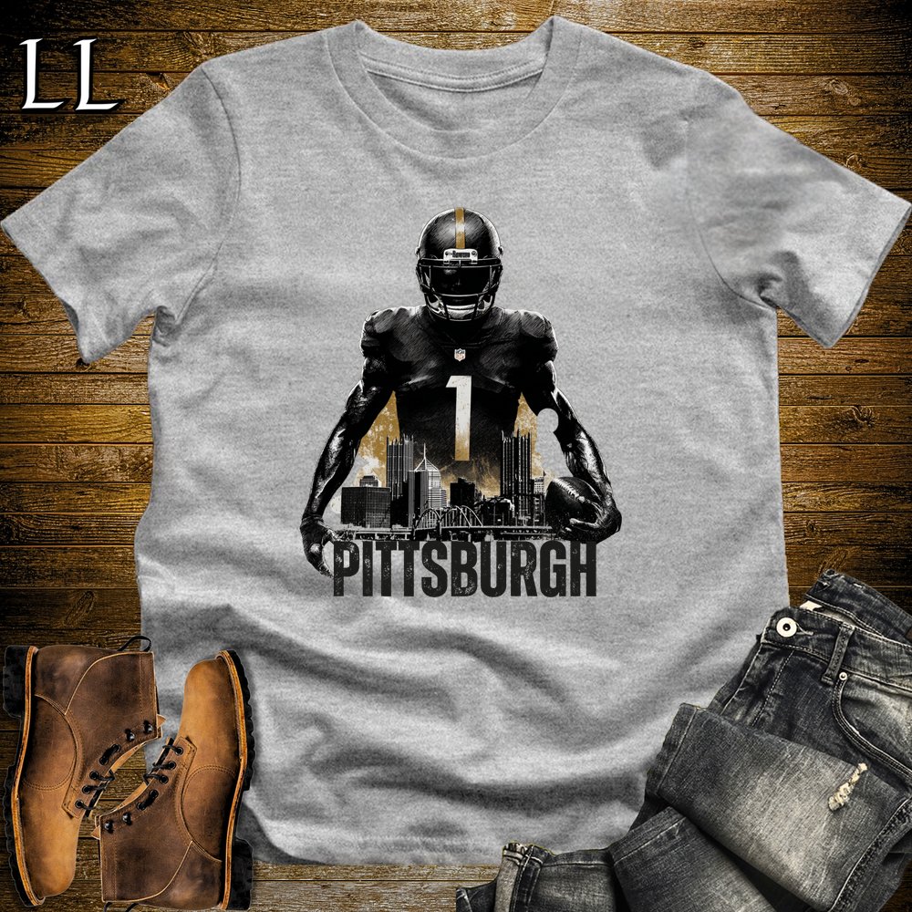 Pittsburgh Steelers Shirt Sport Grey | NFL Fan Tee