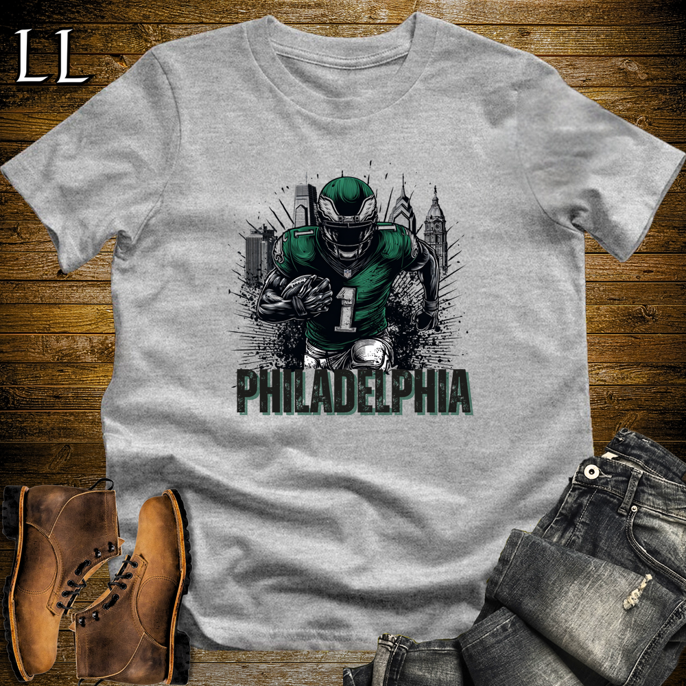 Eagles Football Shirt Sport Grey | Philadelphia Fan Tee