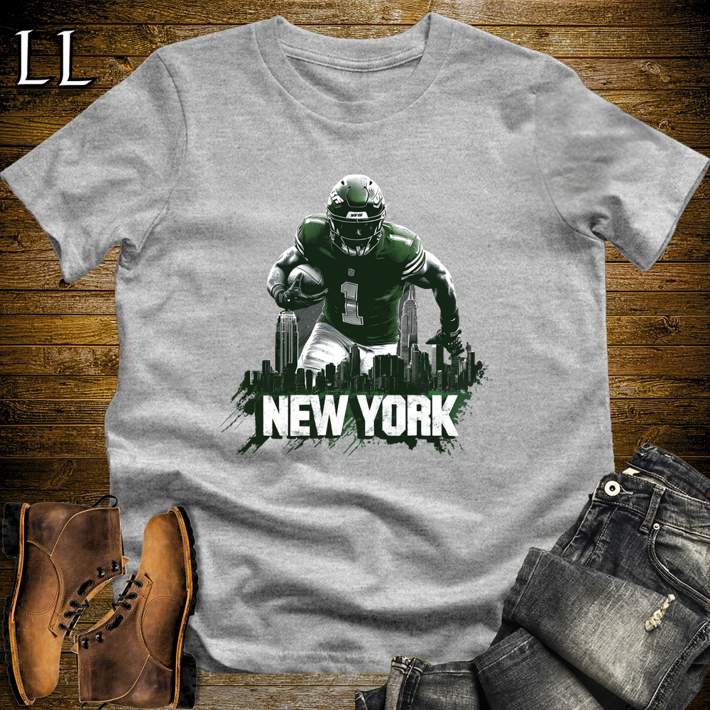 Jets Football Shirt Sport Grey | New York Fan Tee