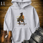 Dreadlocks Skateboard Samurai Hooded Sweatshirt - Sport Grey