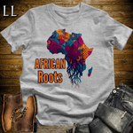 African Roots Softstyle T Shirt Sport Grey | African Heritage Pride Tee