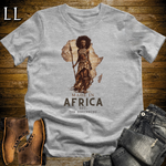Made In Africa Woman Softstyle T Shirt Sport Grey | African Woman Tee
