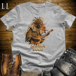 Shaka Zulu African Guitar King T Shirt Sport Grey | African Gift