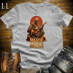 Mansa Musa African Guitar King T Shirt Sport Grey | African Gift