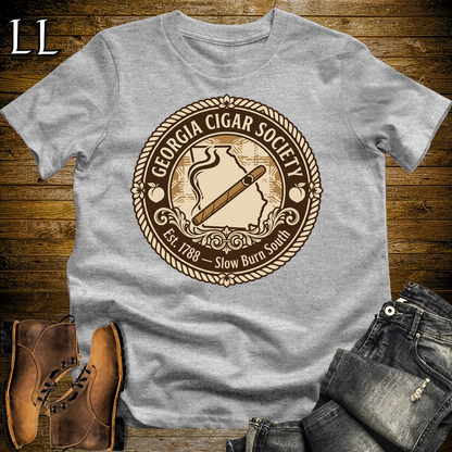 Georgia Cigar Society T Shirt Sport Grey | Cigar Lover Gift