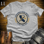 California Cigar Society Shirt Sport Grey | CA Cigar Lover Tee
