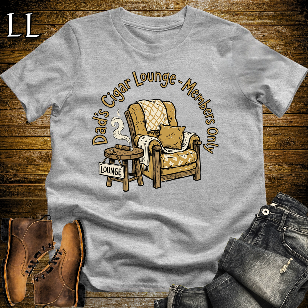 Dads Cigar Lounge Softstyle Tee Sport Grey | Cigar Lounge Dad Tee