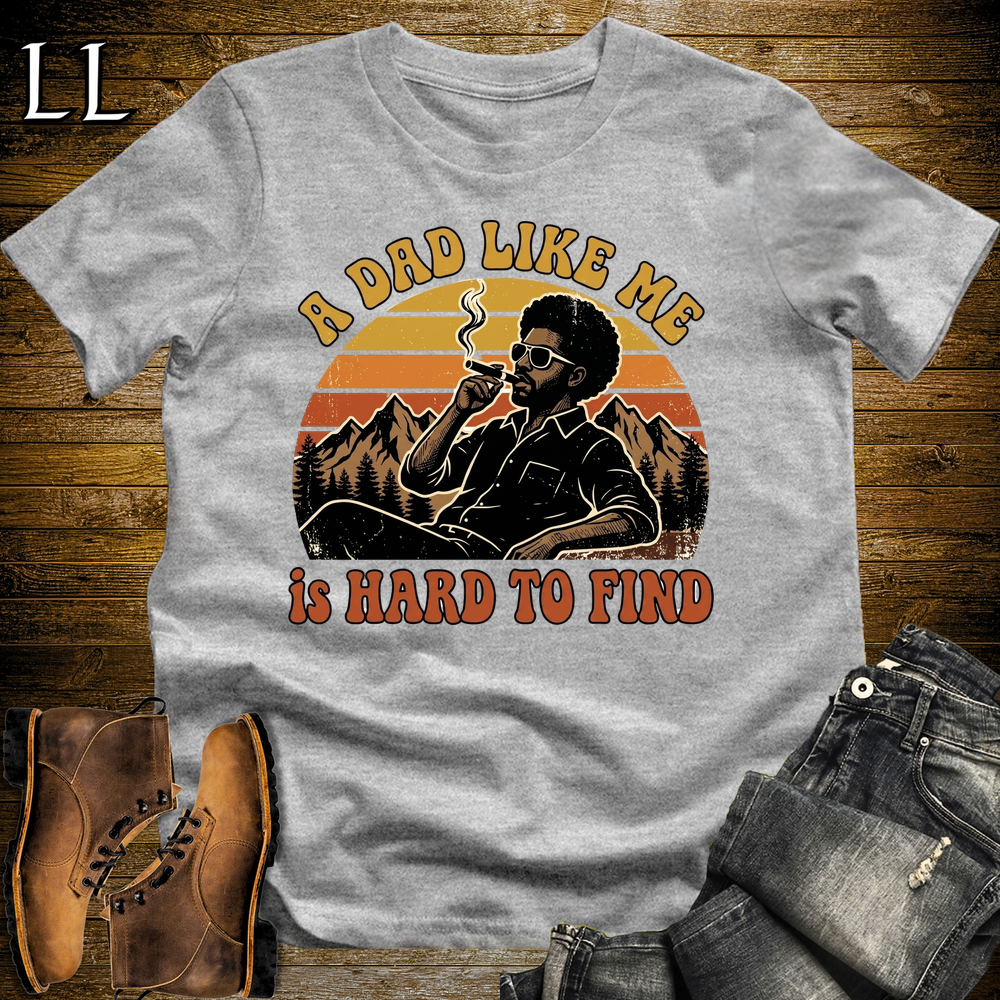 A Dad Like Me Is Hard To Find Cigar Softstyle Tee Sport Grey | Cigar Dad Slogan Tee