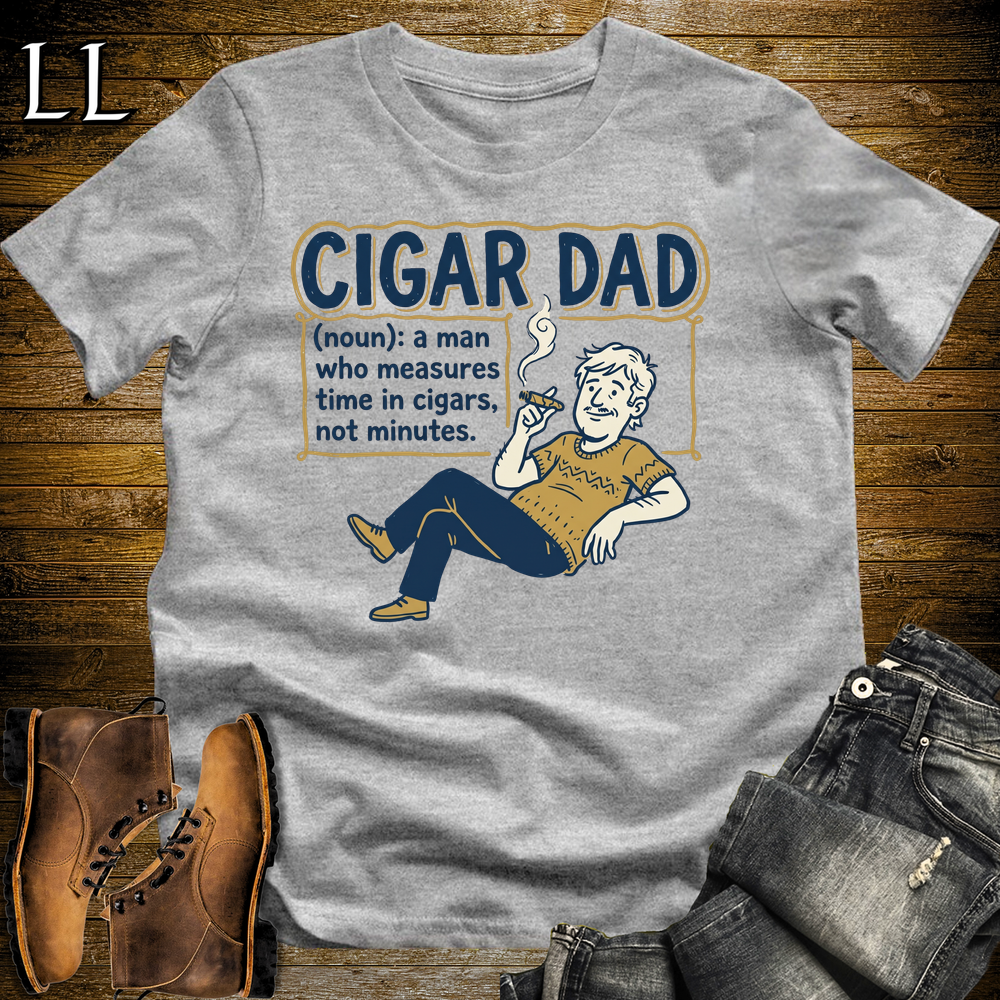 Cigar Dad Softstyle Tee Sport Grey | Cigar Lover Dad Tee