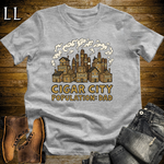 Cigar City Softstyle Tee Sport Grey | Cigar Lover Graphic Tee