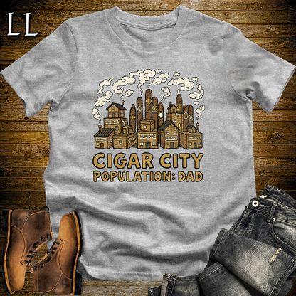 Cigar City Softstyle Tee Sport Grey | Cigar Lover Graphic Tee