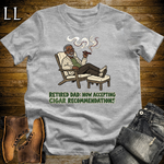 Retired Dad Cigar Softstyle Tee Sport Grey | Cigar Retirement Gift Tee
