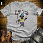 Reel Cool Cigar Dad Softstyle Tee Sport Grey | Fishing Cigar Dad Tee