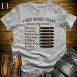 Cigars On Days Softstyle T Shirt Sport Grey | Cigar Lover Gift Shirt