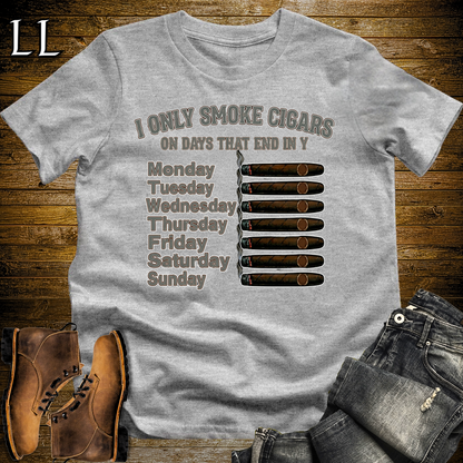 Cigars On Days Softstyle T Shirt Sport Grey | Cigar Lover Gift Shirt