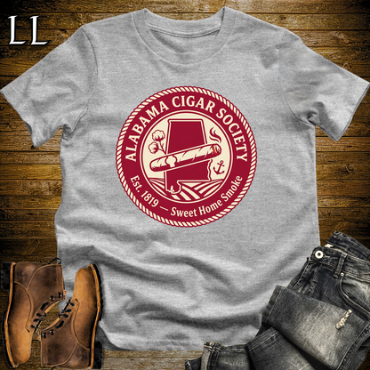 Alabama Cigar Society Softstyle T Shirt Sport Grey | Cigar Lover Gift Tee
