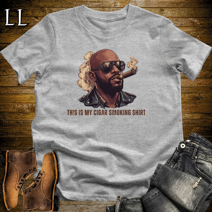 Cigar Smoking Shirt Black Jacket Softstyle T Shirt Sport Grey | Cigar Boss Tee