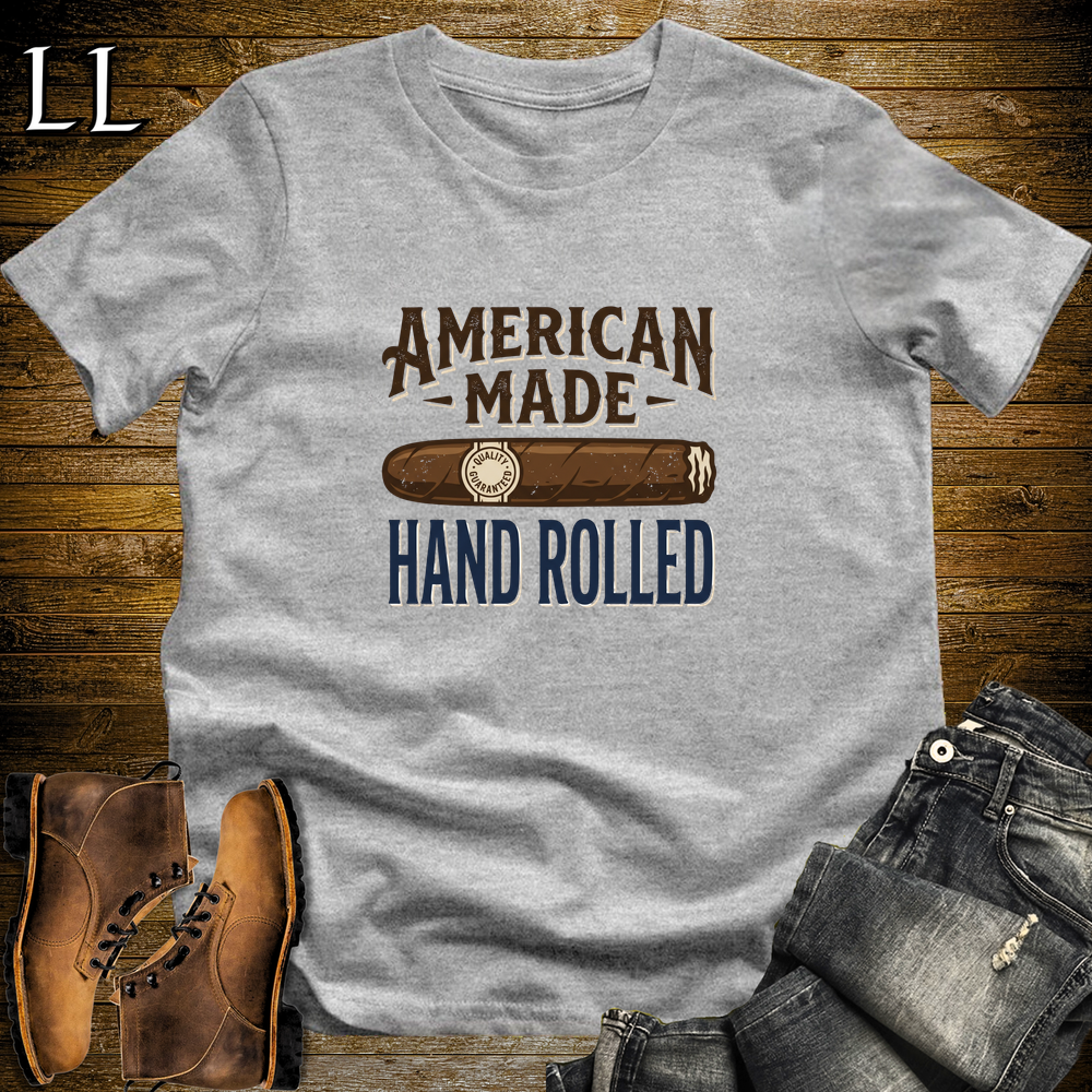 American Made Cigar Softstyle T Shirt Sport Grey | American Made Cigar Tee