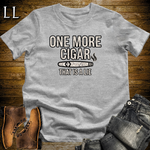 One More Cigar Lie Softstyle T Shirt Sport Grey | Funny Cigar Tee