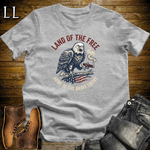 Land Of The Free Home Of The Brave Cigars Softstyle T Shirt Sport Grey | Patriotic USA Cigar Tee