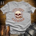 Lifes Short Smoke The Cigars Softstyle T Shirt Sport Grey | Cigar Lover Tee