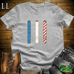 Red White And Blue Cigars Softstyle T Shirt Sport Grey | Patriotic Cigar Tee