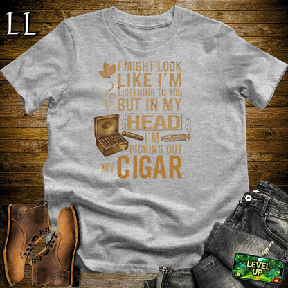 Picking Out Cigars Softstyle T Shirt Sport Grey | Cigar Lover Tee