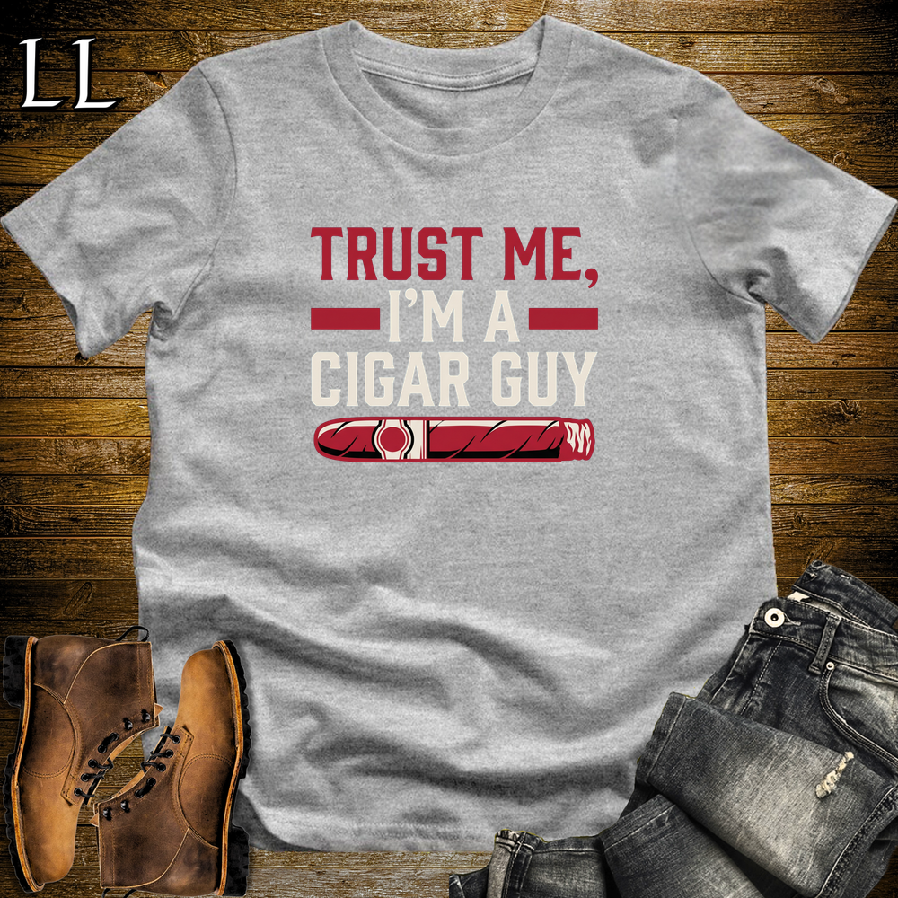 Trust Me Im A Cigar Guy Softstyle T Shirt Sport Grey | Funny Cigar Tee