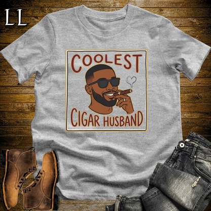 Coolest Cigar Husband Softstyle T Shirt Sport Grey | Cigar Husband Tee
