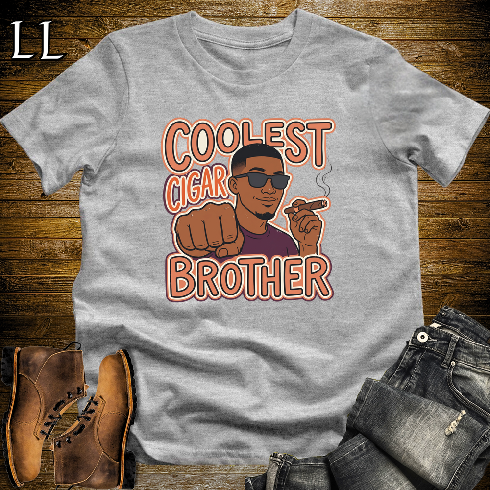 Coolest Cigar Brother Softstyle T Shirt Sport Grey | Cigar Brother Tee
