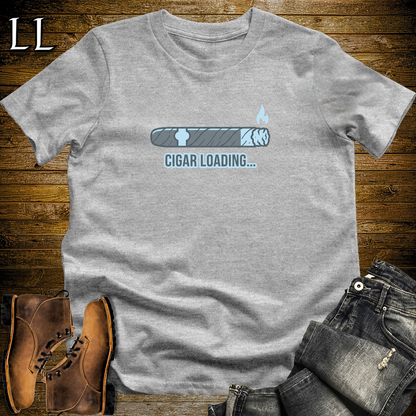 Cigar Loading Softstyle T Shirt Sport Grey | Funny Cigar Tee