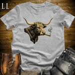 Vintage Cigar Texas Longhorn Softstyle T Shirt Sport Grey | Vintage Texas Longhorn Cigar Tee