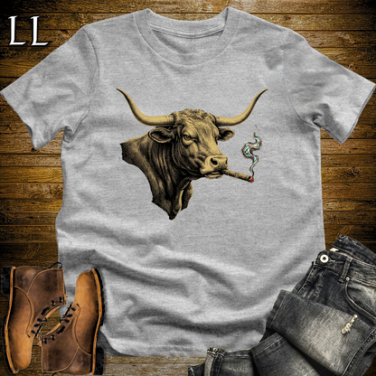 Vintage Cigar Texas Longhorn Softstyle T Shirt Sport Grey | Vintage Texas Longhorn Cigar Tee
