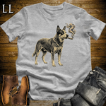 Vintage Cigar Australian Cattle Dog Softstyle T Shirt Sport Grey | Cigar Australian Cattle Dog Tee