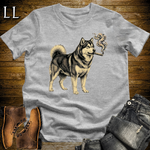 Vintage Cigar Alaskan Malamute Softstyle T Shirt Sport Grey | Cigar Alaskan Malamute Tee