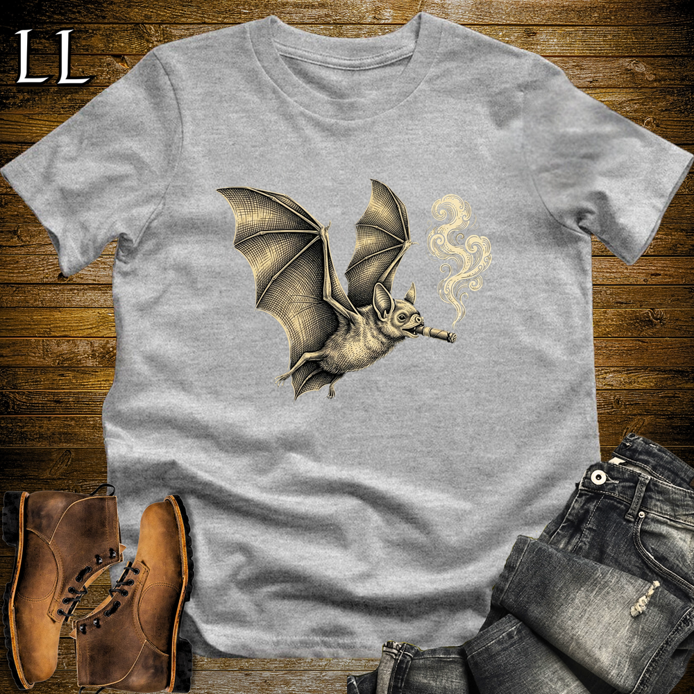 Vintage Cigar Bat Softstyle T Shirt Sport Grey | Cigar Bat Tee