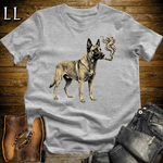 Vintage Cigar Belgian Malinois Softstyle T Shirt Sport Grey | Cigar Belgian Malinois Tee
