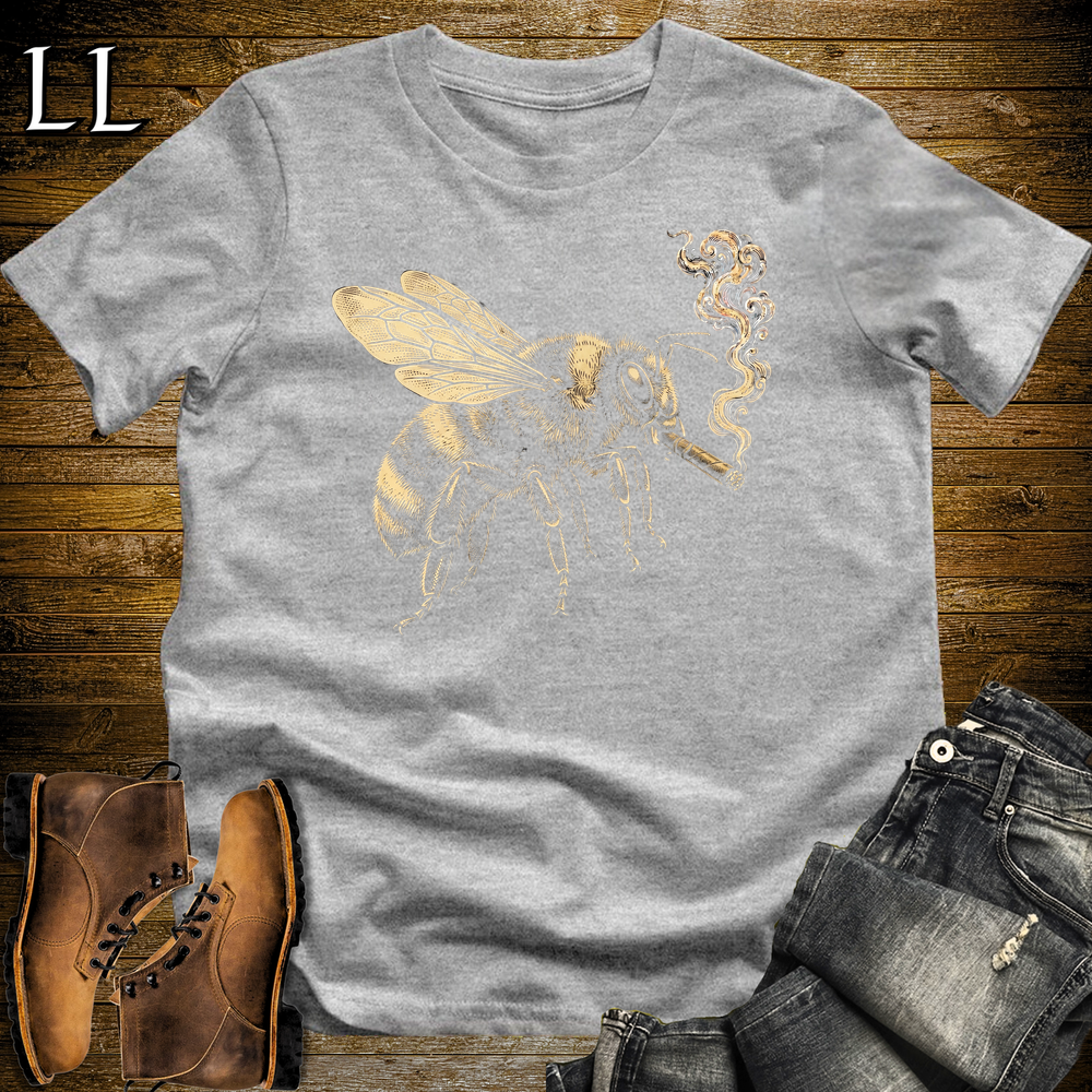 Vintage Cigar Bumblebee Softstyle T Shirt Sport Grey | Cigar Bumblebee Tee